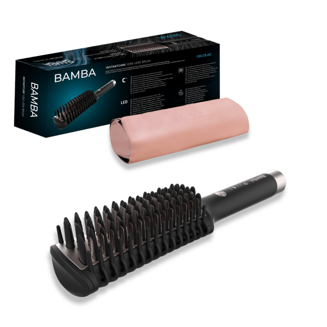 Cecotec - Cepillo Alisador Bamba InstantCare 1200 Look Brush