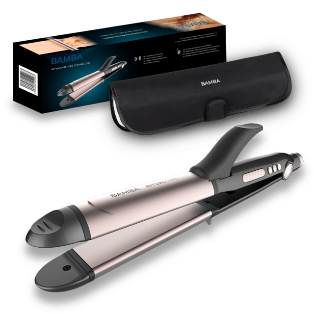 Cecotec - Plancha de Pelo Cerámica Bamba RitualCare 1000 Ceramic 2in1