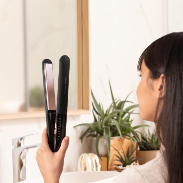 Cecotec - Plancha de Pelo Bamba RitualCare 1200 Titanium Ion Touch