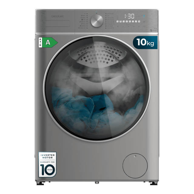 Cecotec - Lavadora Bolero DressCode 10800 Inverter Steel A
