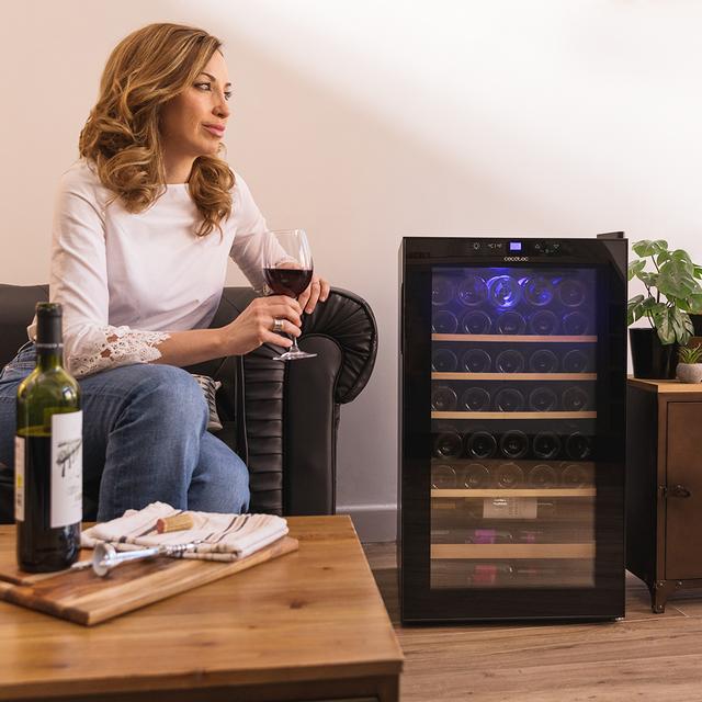 Cecotec - Vinoteca Bolero GrandSommelier 36000 Black