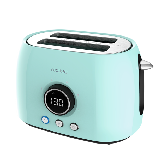Cecotec - Tostador Vertical Digital ClassicToast 8000 Blue Double