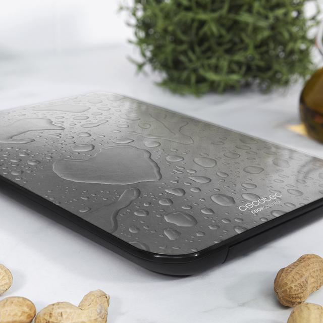 Cecotec - Báscula de Cocina Cook Control 9000 Waterproof