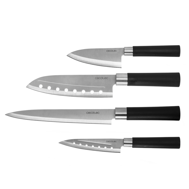 Cecotec - Set 4 Cuchillos Santoku