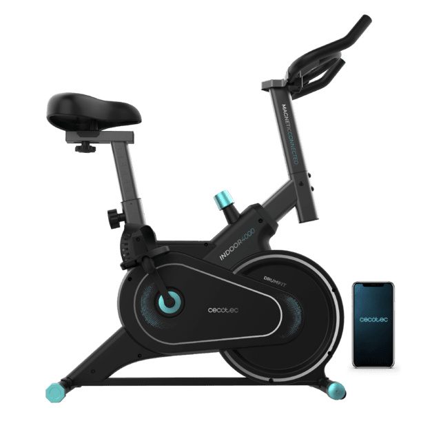 Cecotec - Bicicleta de Spinning DrumFit Indoor 4000 Magnetic Connected