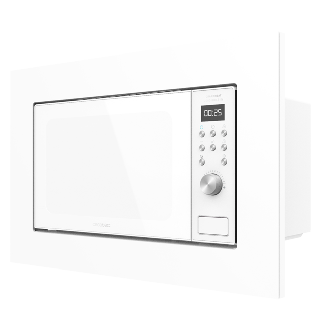 Cecotec - Microondas Encastrable GrandHeat 2000 Built-In White