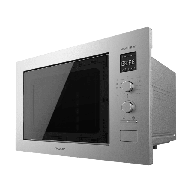 Cecotec - Microondas Encastrable GrandHeat 2550 Built-In Steel