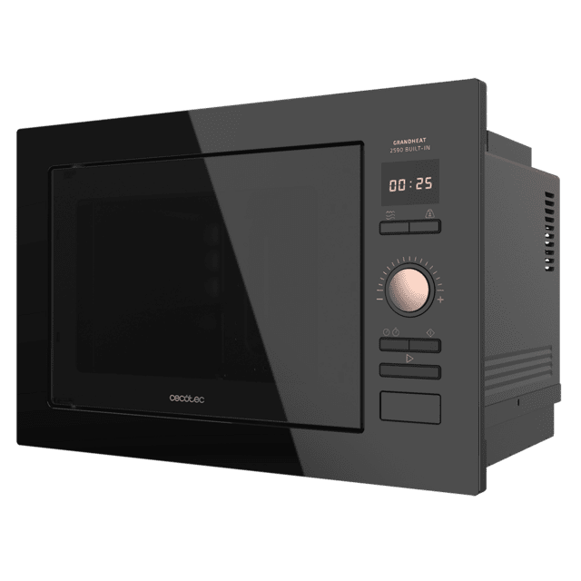 Cecotec - Microondas Encastrable GrandHeat 2590 Built-In BlackRose