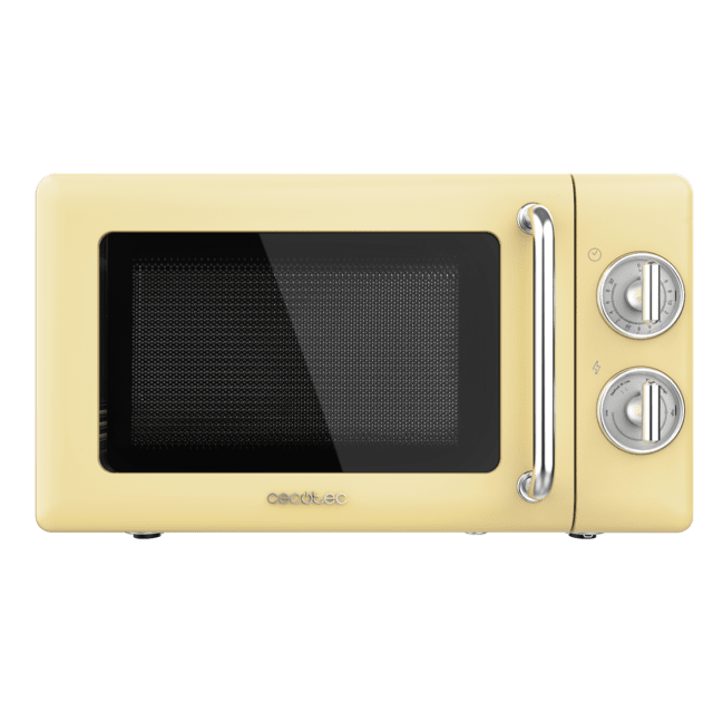 Cecotec - Microondas 20L ProClean 3010 Retro Yellow
