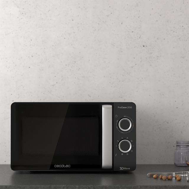 Cecotec - Microondas 20L con Grill ProClean 3150