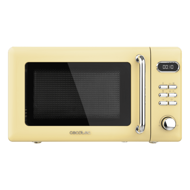 Cecotec - Microondas 20L con Grill ProClean 5110 Retro Yellow