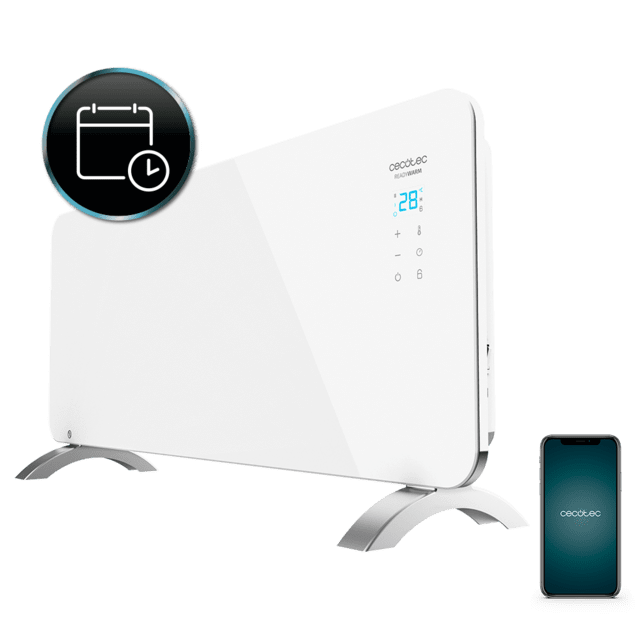 Cecotec - Convector Cristal Ready Warm 6750 Crystal Connection