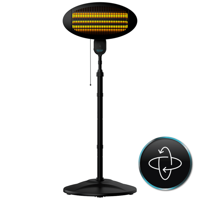 Cecotec - Calefactor Halógeno Ext. de Pie Ready Warm 8100 Power Quartz