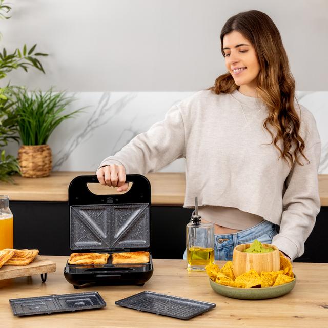 Cecotec - Sandwichera Rock’nToast Combo
