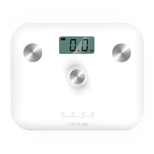 Cecotec - Báscula de Baño Surface Precision EcoPower 10100 Full Healthy White