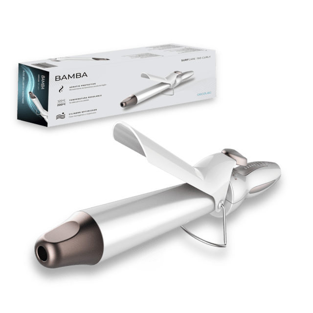 Cecotec - Rizador de Pelo Bamba SurfCare Curly