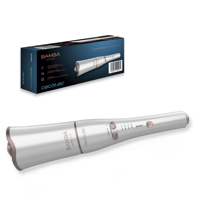 Cecotec - Rizador Automático Bamba SurfCare 800 Magic Waves Pro