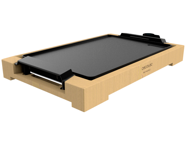Cecotec - Plancha de Cocina Tasty&Grill 2000 Bamboo