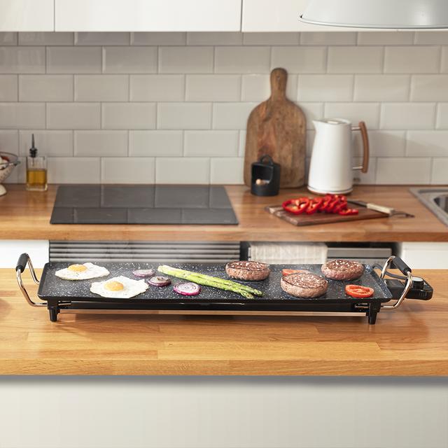 Cecotec - Plancha Eléctrica Tasty&Grill 3000 RockWater XL