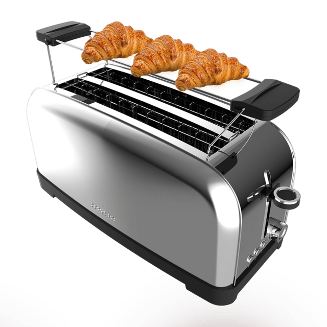 Cecotec - Tostador Vertical Toastin' Time 1500 Double Inox