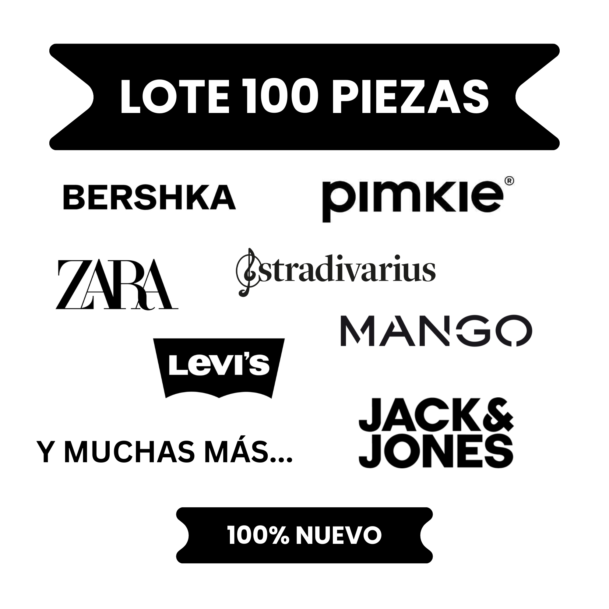 Lote de Ropa - 100 Piezas