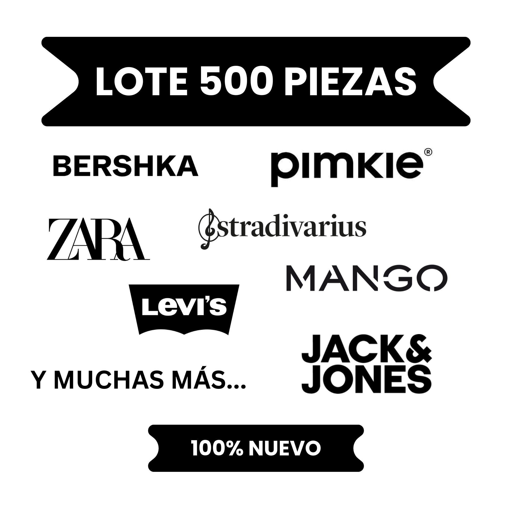 Lote de Ropa - 500 Piezas