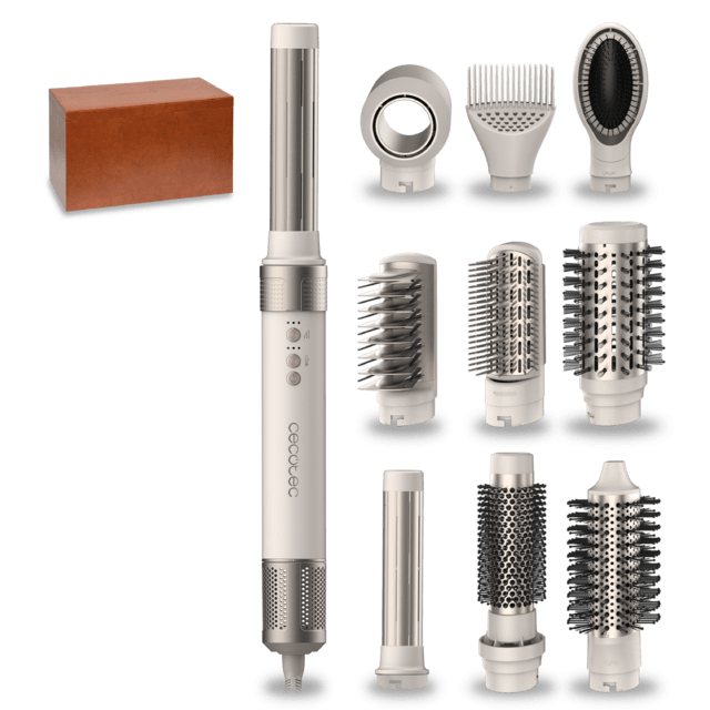 Cecotec - Bamba CeramicCare 10in1 AirGlam Champagne