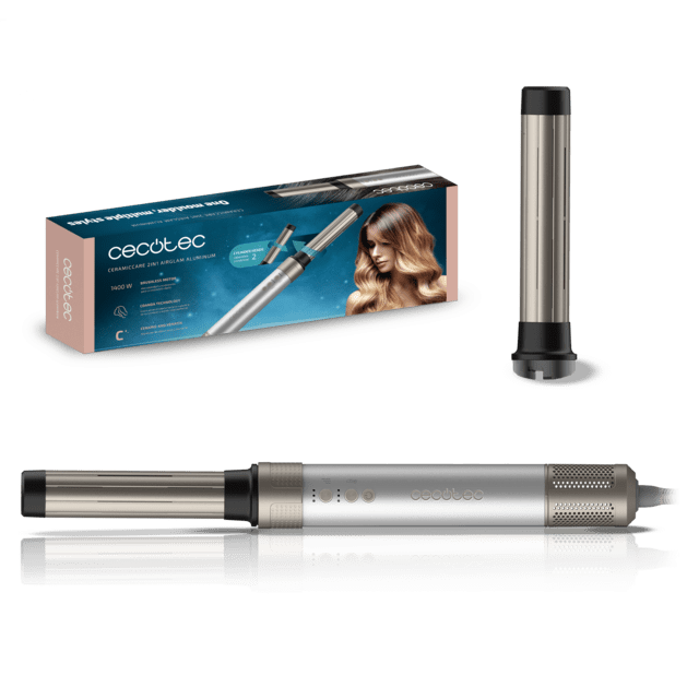 Cecotec - Bamba CeramicCare 2in1 AirGlam Aluminum