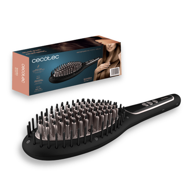 Cecotec - Cepillo Alisador Bamba InstantCare 900 Perfect Brush