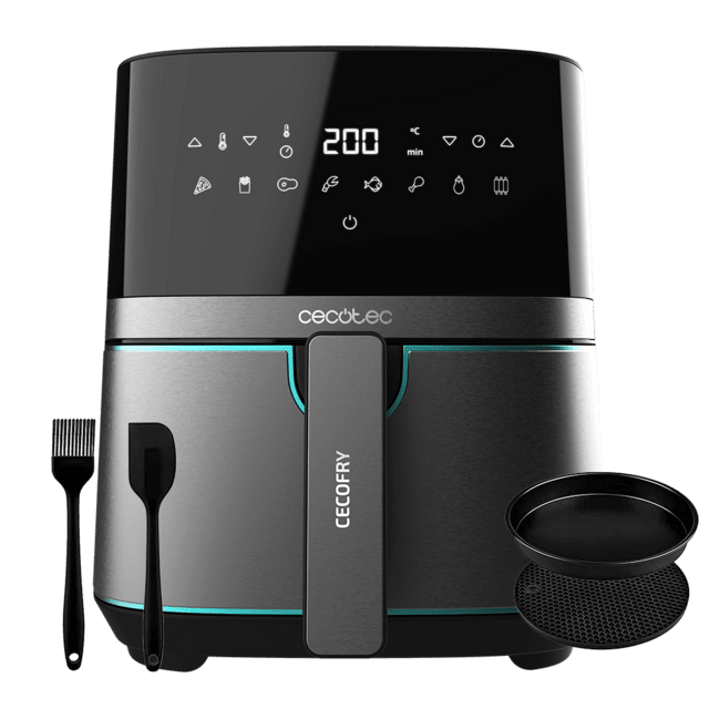 Cecotec - Freidora Dietética Cecofry Full InoxBlack 5500 Pro con Accesorios