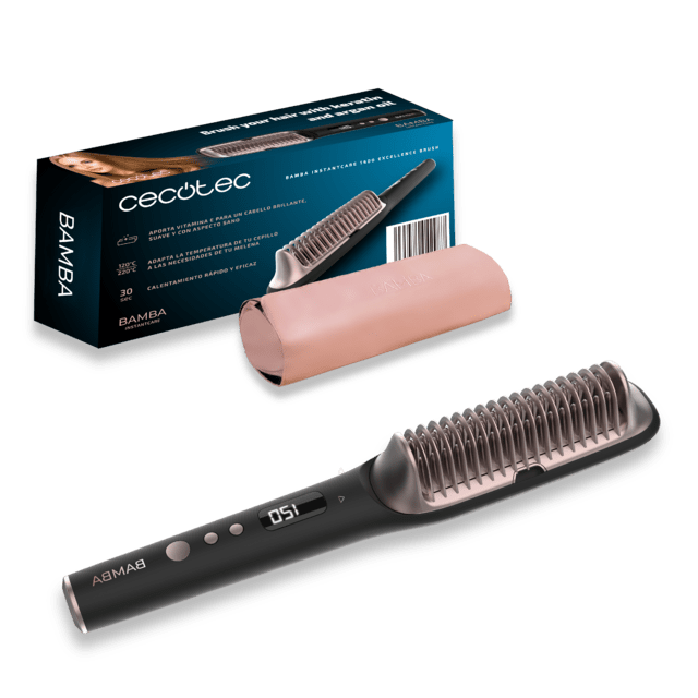 Cecotec - Cepillo Alisador Bamba InstantCare 1400 Excellence Brush
