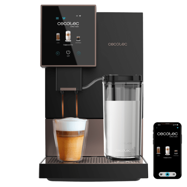 Cecotec - Cremmaet Compactccino Connected Black Rose