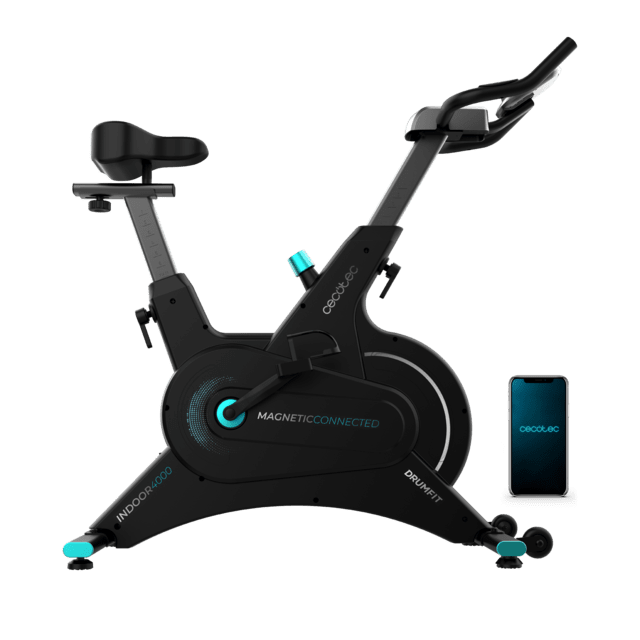 Cecotec - Bicicleta de Spinning DrumFit Indoor 10000 Magnetic Connected