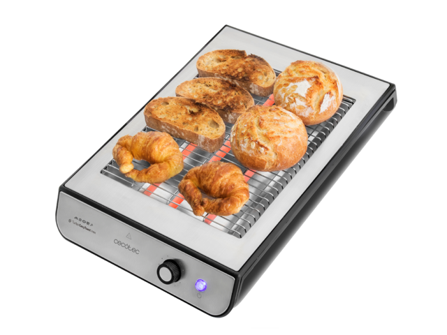 Cecotec - Tostador Plano Turbo EasyToast Inox